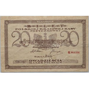 II RP, 20 Polish marks 17.05.1919, series K