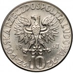 People's Republic of Poland, 10 zloty 1967, Nicolaus Copernicus, PRÓBA, cupronickel