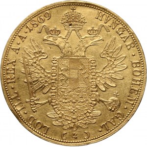 Austria, Franz Joseph I, 4 Ducats 1869 A, Vienna