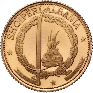 Albania, 20 Leke 1968, Paris mint, 500th Anniversary - Death of Prince Skanderbeg