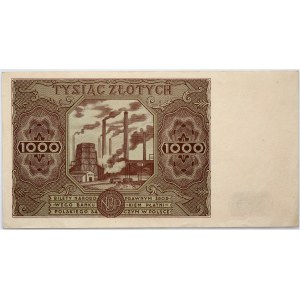 PRL, 1000 zloty 15.07.1947, series K0210705