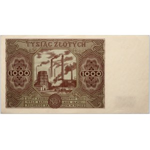 PRL, 1000 zloty 15.07.1947, series K0210706