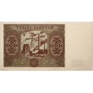 PRL, 1000 złotych 15.07.1947, seria K0210706