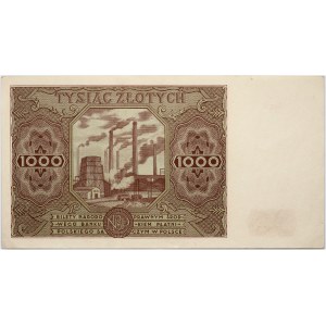 PRL, 1000 zloty 15.07.1947, series K0435110