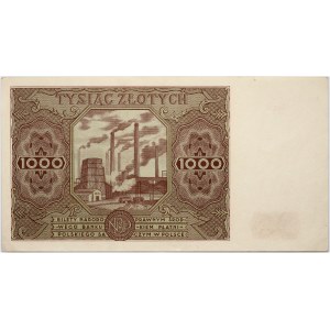 PRL, 1000 złotych 15.07.1947, seria K0435110