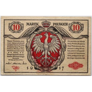General Government, 10 Polish marks 9.12.1916, General, tickets series A