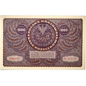 II RP, 1000 Polish marks 23.08.1919, 1st Series AU