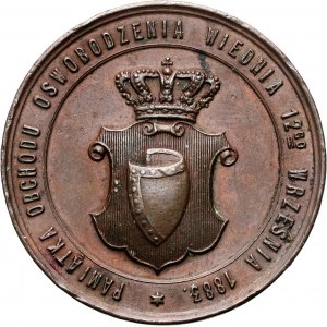 19th century, medal from 1883, John III Sobieski, 200th anniversary of the victory at Vienna