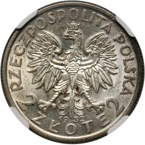 II RP, 2 złote 1932, Warszawa, Głowa Kobiety