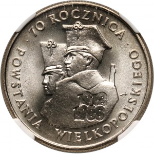 PRL, 100 złotych 1988, 70. Rocznica Powstania Wielkopolskiego