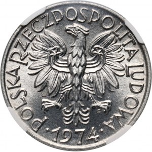 PRL, 5 złotych 1974, Rybak