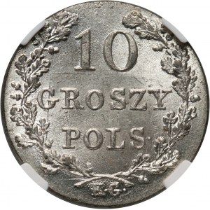 Powstanie Listopadowe, 10 groszy 1831 KG, Warszawa