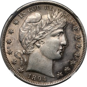 USA, 1/2 Dollar 1894, Philadelphia, Barber / Liberty Head