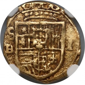 Hiszpania, Filip III, escudo (1610-18) SB, Sewilla