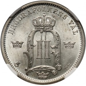 Sweden, Oscar II, 50 Ore 1898 EB
