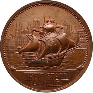 20th century, Free City of Gdansk, one-sided medal