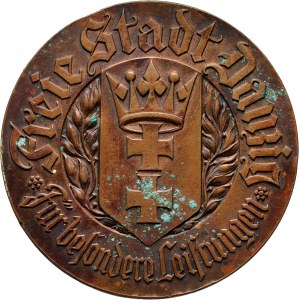 XX wiek, Wolne Miasto Gdańsk, medal z 1928 roku, IV. Międzynarodowa Wystawa Psów