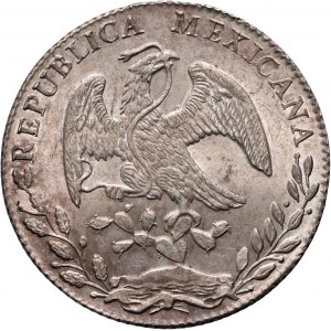 Mexico, 8 Reales 1885 (1885/75) Go RR, Guanajuato