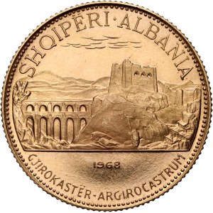 Albania, 50 Leke, 1968, Paris, Argirocastrum ruins