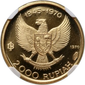 Indonesia, 2000 Rupiah 1970, Great bird of paradise