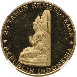 Indonesia, 5000 Rupiah 1970, Manjusri statue