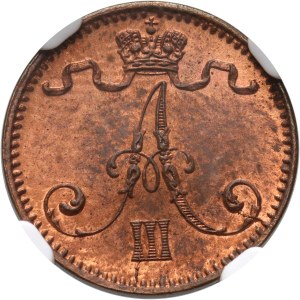 Finlandia, Aleksander III, 1 penni 1891, Helsinki