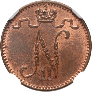 Finlandia, Mikołaj II, 1 penni 1904, Helsinki