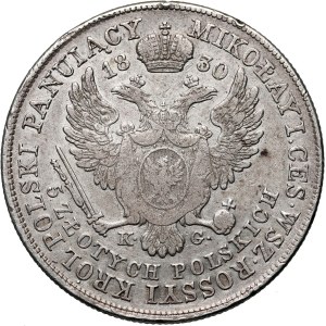 Królestwo Kongresowe, Mikołaj I, 5 złotych 1830 KG, Warszawa