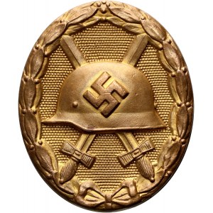 Germany, Third Reich, Gold Badge for Wounds (Verwundetenabzeichen 1939 in Gold).