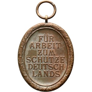 Germany, Third Reich, Medal for construction of fortifications