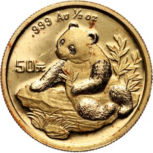 China, 50 Yuan 1998, Panda, 1/2 oz.