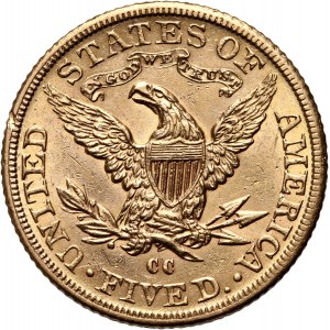 Stany Zjednoczone Ameryki, 5 dolarów 1891 CC, Carson City