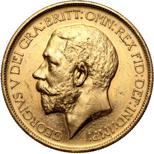 Wielka Brytania, Jerzy V, 5 funtów 1911, stempel lustrzany (Proof)