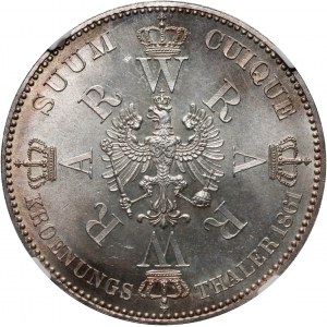 Germany, Prussia, Wilhelm I, Thaler 1861 A, Berlin