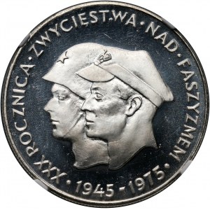 PRL, 200 złotych 1975, Żołnierze - Stempel lustrzany (PROOF)