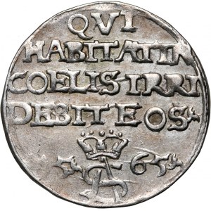 Zygmunt II August, trojak szyderczy 1565, Tykocin, LIT na końcu legendy