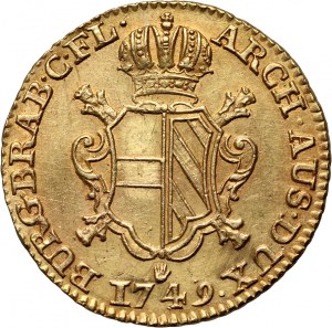 Austria, Netherlands, Maria Theresia, Double Souverain d'or 1749, Antwerp