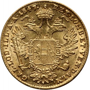 Austria, Ferdinand I, Ducat 1847 E, Karlsburg