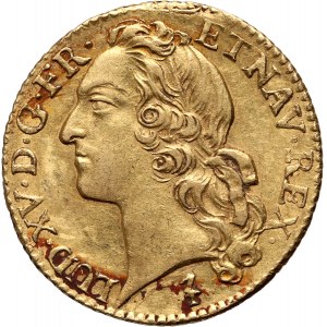 France, Louis XV, Louis d'or 1748 W, Lille