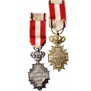 Romania, Gold and Silver Cross of Sanitary Merit 1913