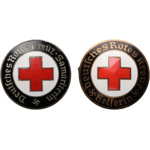 Niemcy, III Rzesza, zestaw 2 sztuk odznak pielęgniarskich
