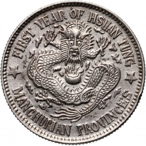 Chiny, Manchuria, 20 centów rok 1 (1909)
