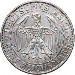 Deutschland, Weimarer Republik, 5 Mark 1929 E, Muldenhütten, 1000 Jahre Meißen