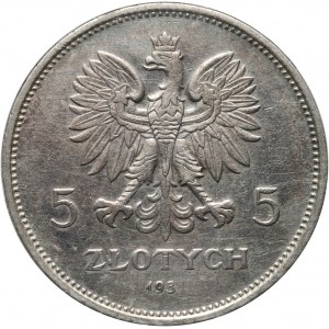 II RP, 5 zloty 1931, Warsaw, Nike