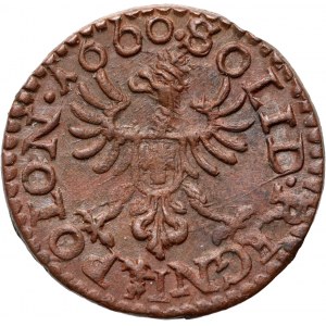 Jan II Kazimierz, szeląg koronny 1660 TLB, Ujazdów