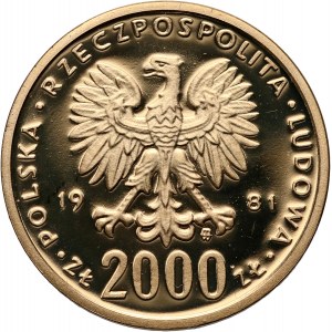 People's Republic of Poland, 2000 gold 1981, Boleslaw II the Bold