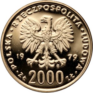 Volksrepublik Polen, 2000 Gold 1979, Nicolaus Copernicus
