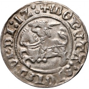 Sigismund I the Old, Lithuanian half-penny 1512, Vilnius, abbreviated date 1Z at the end of the legend