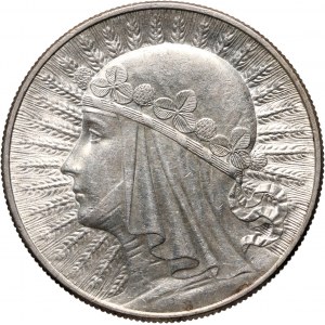 II RP, 10 złotych 1932, Warszawa, Głowa Kobiety