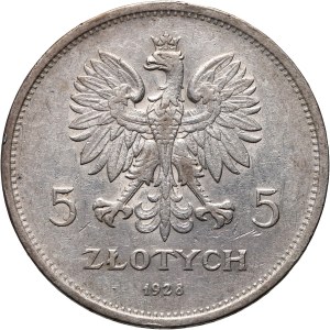 II RP, 5 zloty 1928, Warsaw, Nike